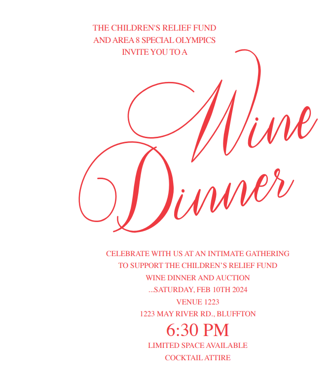 Wine Dinner Save the Date